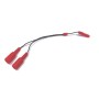 Cablu ROȘU în Y pentru utilizarea sondelor anal-vaginale cu 4 electrozi cu stimulator monocanal