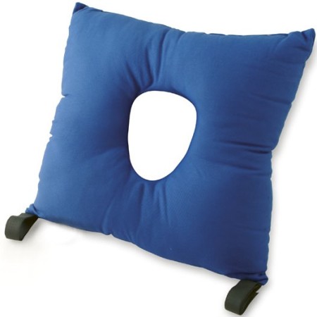 Coussin en fibres creuses en silicone avec trou central 45x45
