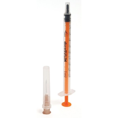 dicoSULIN Insulin Syringe 1 ml - 27G 0.4 x 13 mm - 100 pcs.