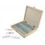 Set of 100 prepared microscope slides