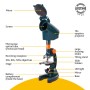 Microscop Levenhuk LabZZ M3 cu adaptor pentru cameră