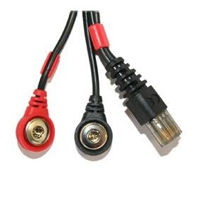 Cablu de schimb Snap pentru Compex 500 Mi Roșu cu 8 pini - 601031