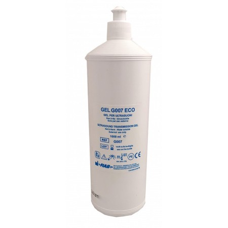 Blå ultraljudsgel G007 - 1 liters flaska.
