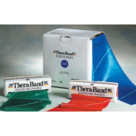 BANDE ÉLASTIQUE THERA-BAND 22,85 m. x 10 cm - SANS LATEX - BLEU