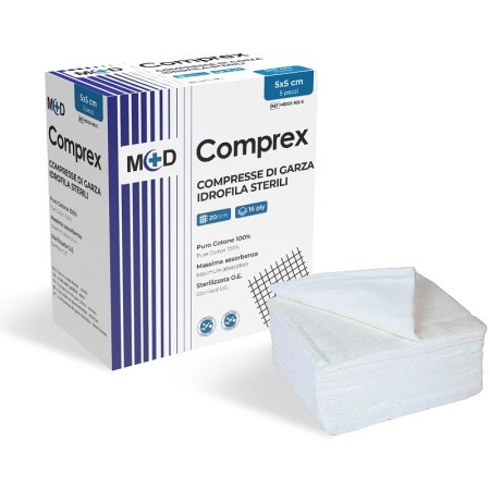Kompresy z gazy bawełnianej niesterylne złożone - 100 szt