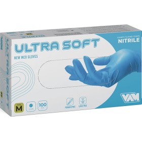 Powder-free nitrile disposable gloves blue VAM Ultra Soft - 100 pcs.