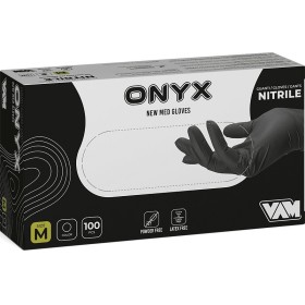 VAM ONYX Black Powder-Free Nitrile Disposable Gloves - 100 pcs.
