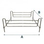 Sponda letto universale regolabile