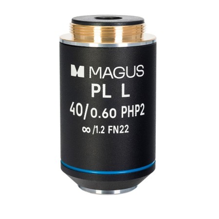 Obiektyw MAGUS 40HP 40х/0.60 Plan L Phase PHP2 ∞/1.2 WD 3.5mm