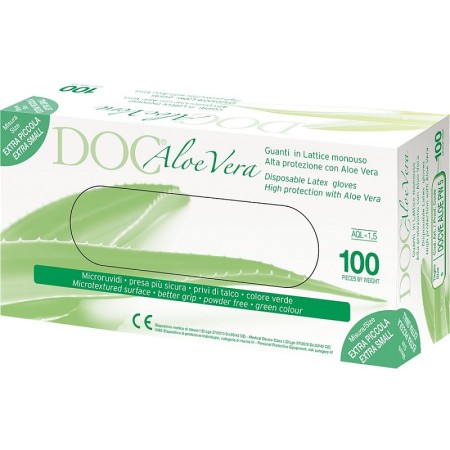 Rukavice od lateksa bez pudera Aloe Vera SREDNJE VELIČINE 8