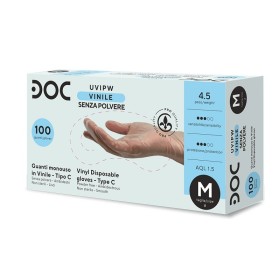 Disposable vinyl gloves DOC U.VI EXTRA POWDER FREE - 100 pcs.
