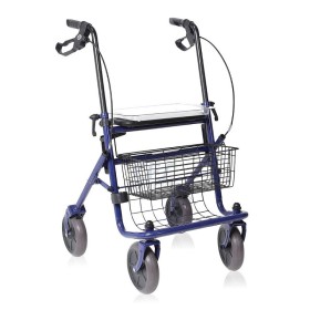 Rollator Pliabil Din Oțel Vopsit - 4 Roți - Dyon