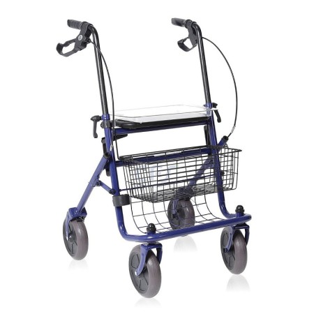 Rollator Pliabil Din Oțel Vopsit - 4 Roți - Dyon