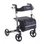 Foldable Rollator In Grey Painted Aluminium - Ocean 2.0