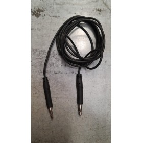 KABEL S ČERNÝMI ZÁSTRČKAMI - 4MM PRO PROFESIONÁLNÍ ELEKTROTERAPII