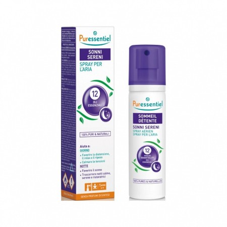 Puressentiel Sonni Sereni Spray per l'aria ai 12 Olii Essenziali