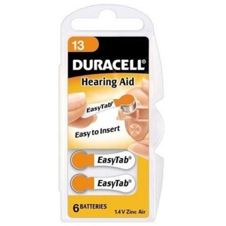 HEARING AID 13 DURACELL - ACUSTICA 13 - BLISTER 6 PILE