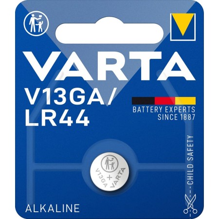 V13GA VARTA PROFESSIONAL - 1,5 Volts, Diametro 11,6 mm, Altezza 5,4mm - 1 pila