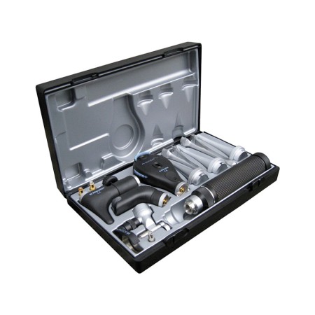 Set oto-oftalmo veterinario riester deluxe hl 2,5v manico aa - 3869