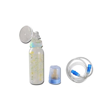 Kit biberon con tettarella e tubo per tiralatte
