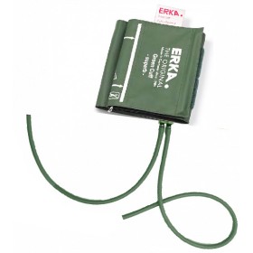 Bracciale ERKA Rapid Velcro con D-Ring verde 2 tubi separati