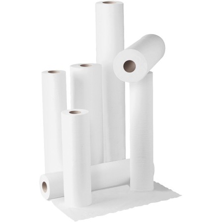 Lenzuolini 2 veli in pura cellulosa 59cm x 80m - Scatola con 6 rotoli
