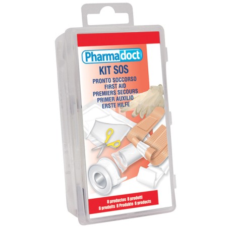 Kit pronto soccorso 8 prodotti - conf. da 8 kit - 1 cartone