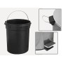 Cestino rifiuti inox aisi 410 8 litri con pedale - 1 pz.