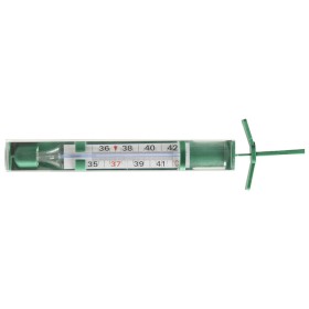 Termometro ecologico gima con lente di ingrandimento e shaker - 1 pz.