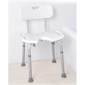 Siège de bain Mopedia en forme de U avec dossier