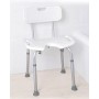 Mopedia Asiento de baño en forma de U con respaldo
