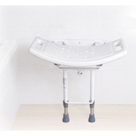 Sits för väggdusch med golvstödfötter