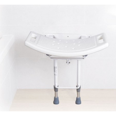 Siège pour douche murale avec pieds de support au sol
