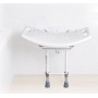 Siège pour douche murale avec pieds de support au sol