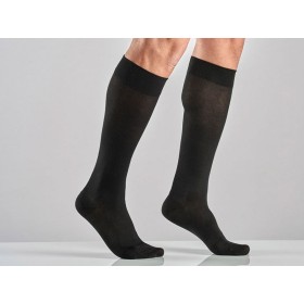 Gambaletto cotone unisex - s - forte compressione - nero - 1 paio