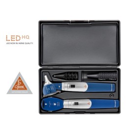 Set heine mini 3000 led a f.o. oto + oftalmoscopio - blu - d-886.11.021 - 1 pz.