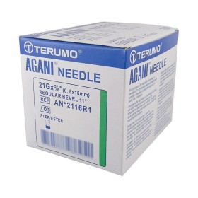 Aghi ipodermici terumo agani 21gx1 5/8" - 0,8x38mm - an*2116r1 verde - sterili - conf. 100 pz.