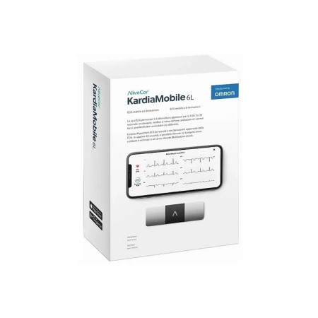 Ecg 6 derivazioni omron kardiamobile - km-6l-e - 1 pz.